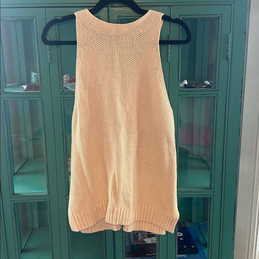 Sundance Cream Knit Top Euc - image 5